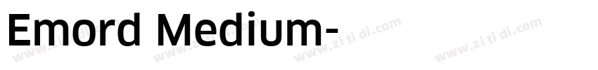 Emord Medium字体转换